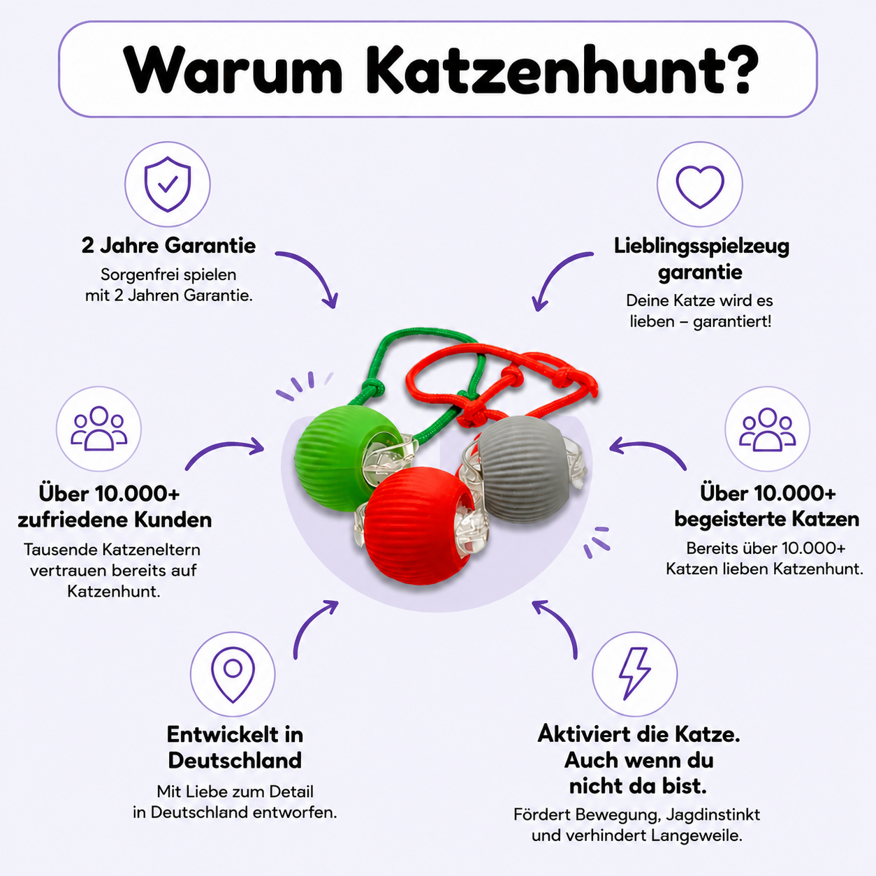 Katzenhunt - Das selbstfahrende katzenspielzeug, das die katze selbst starten kann