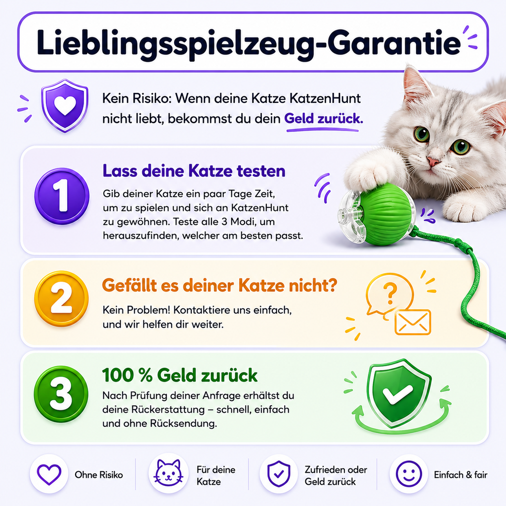 Katzenhunt - Das selbstfahrende katzenspielzeug, das die katze selbst starten kann
